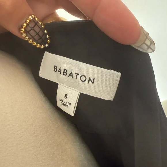 Aritzia NWT Black Pegu Vegan Leather Pencil Skirt Size 8 - Picture 5 of 9